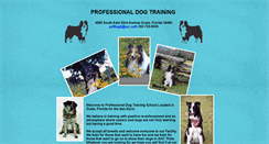 Desktop Screenshot of professionaldogtrainingocala.com